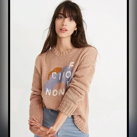 Madewell Ciao For Now Alpaca Blend Pullover Sweater Size S - Picture 3 of 6